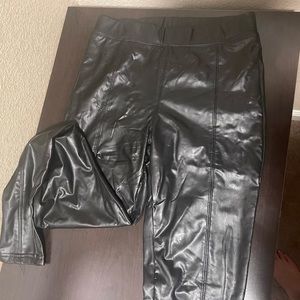 Pink Lily Vegan Leather Leggings